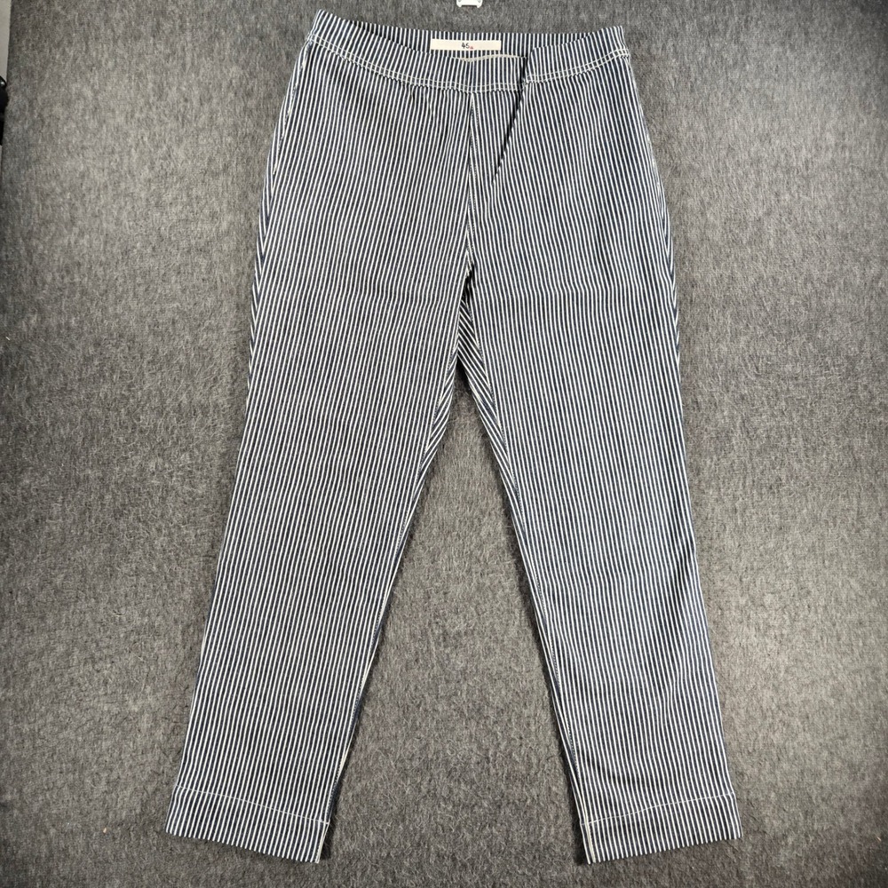 45R Pants‎ Women Size 2 Indigo Hickory Striped Tapered Made in Japan 45rpm